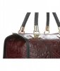 GEANȚĂ DIN PIELE cufăr Genuine Leather vișiniu 214E